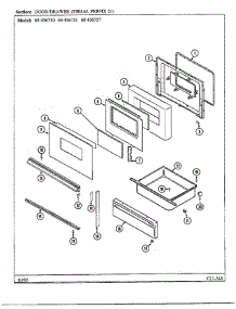 Door / Drawer Page 3 parts for Magic Chef Range 68-456750 from AppliancePartsPros.com