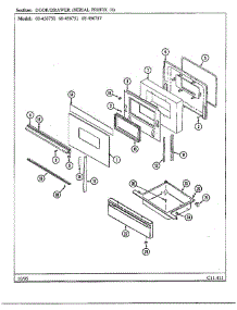 Door / Drawer parts for Magic Chef Range 68-456757 from AppliancePartsPros.com