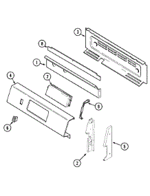 02 - Control Panel parts for Magic Chef Range CGR3742BDC from AppliancePartsPros.com