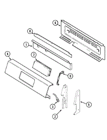 02 - Control Panel parts for Magic Chef Range CGR3520BDH from AppliancePartsPros.com