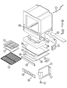 05 - Oven / Base parts for Magic Chef Range CGR3520BDT from AppliancePartsPros.com