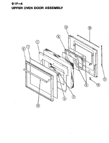04 - Door (Upper) parts for Magic Chef Oven 91FA-4KVW from AppliancePartsPros.com