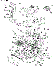 04 - Top Assembly / Body parts for Magic Chef Range S34JK-4TKXW from AppliancePartsPros.com