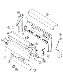 02 - Control Panel parts for Magic Chef Range 3187XTA from AppliancePartsPros.com