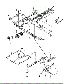 Gas Controls-Lower parts for Magic Chef Range 22FN-6CKLXV8 from AppliancePartsPros.com