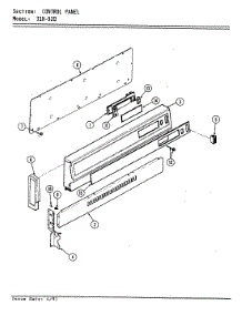 02 - Control Panel parts for Magic Chef Range 31HN-92DKLX-ON from AppliancePartsPros.com