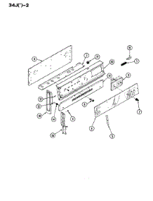 02 - Control Panel parts for Magic Chef Range 34JN-2CKXW-FS from AppliancePartsPros.com