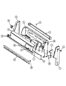 02 - Control Panel parts for Magic Chef Range 3141XRW from AppliancePartsPros.com