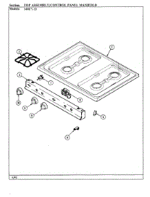 08 - Top Assy. / Control Panel parts for Magic Chef Range 34MN-23CKX-ON from AppliancePartsPros.com