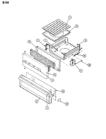04 - Drawer parts for Magic Chef Range 61HY-3KX from AppliancePartsPros.com
