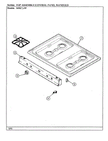 08 - Top Assembly / Control Panel / Manifold parts for Magic Chef Range 34MN-5TKVW from AppliancePartsPros.com