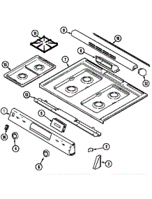 Top Assembly (Cgs1750adh) (Cgs1750adl) parts for Magic Chef Range CGS1750AD* from AppliancePartsPros.com
