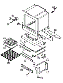 Oven / Base (Cgs1750adh) (Cgs1750adl) parts for Magic Chef Range CGS1750AD* from AppliancePartsPros.com
