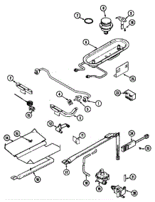 Gas Controls (Cgs1750adh) (Cgs1750adl) parts for Magic Chef Range CGS1750AD* from AppliancePartsPros.com