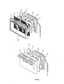 02 - Door parts for Magic Chef Range S64FN-3CKXW-NL from AppliancePartsPros.com