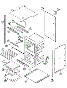 05 - Oven / Body parts for Magic Chef Oven 9222XPB from AppliancePartsPros.com