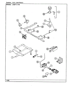 06 - Gas Controls parts for Magic Chef Range 22MN-7KLXV8 from AppliancePartsPros.com