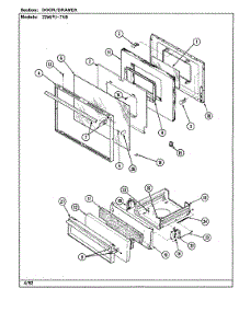 05 - Door / Drawer parts for Magic Chef Range 22MN-7KLXV8 from AppliancePartsPros.com