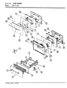 03 - Door / Drawer parts for Magic Chef Range 31HA-93KX-ON from AppliancePartsPros.com