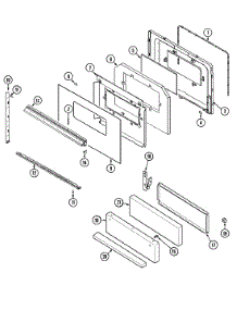 02 - Door / Drawer parts for Magic Chef Range 62S14XAS from AppliancePartsPros.com