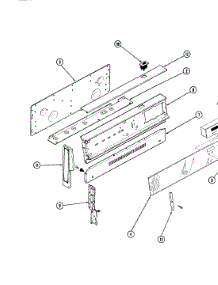 02 - Control Panel parts for Magic Chef Range 31HB-3KX from AppliancePartsPros.com