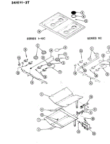 04 - Control System parts for Magic Chef Range 34HB-3TKXW-ON from AppliancePartsPros.com