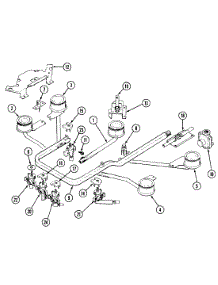 02 - Gas Controls parts for Magic Chef Cooktop 8321PA from AppliancePartsPros.com