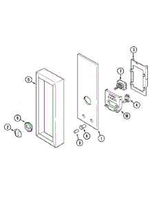 03 - Control Panel (Upper) parts for Magic Chef Range 7458XVA from AppliancePartsPros.com