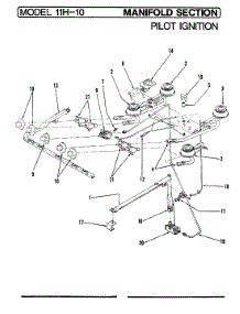 03 - Pilot Ignition parts for Magic Chef Range U11HN-10 from AppliancePartsPros.com