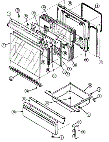 02 - Door / Drawer parts for Magic Chef Range 6458XTS from AppliancePartsPros.com