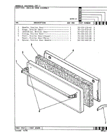 04 - Drawer parts for Magic Chef Oven 90FA-3KW from AppliancePartsPros.com