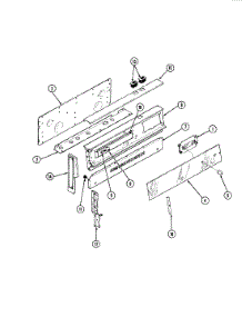 02 - Control Panel parts for Magic Chef Range 31GA-3KX-ON from AppliancePartsPros.com