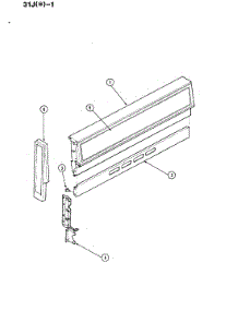 02 - Control Panel parts for Magic Chef Range 31JN-1KXS-ON from AppliancePartsPros.com