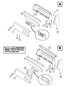 02 - Control Panel parts for Magic Chef Range 3121WRW from AppliancePartsPros.com
