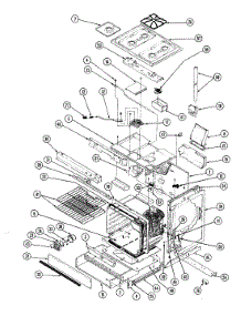 02 - Body parts for Magic Chef Range 34GA-3EKX from AppliancePartsPros.com