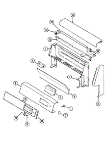 02 - Control Panel parts for Magic Chef Range 3488XRA-N from AppliancePartsPros.com