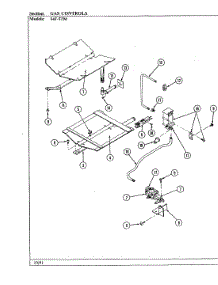 06 - Gas Controls parts for Magic Chef Oven 54F-5TXWM from AppliancePartsPros.com