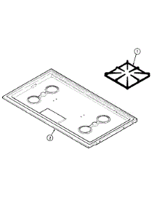 06 - Top Assy. parts for Magic Chef Range 4100PRW-K from AppliancePartsPros.com