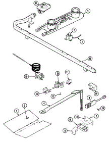 04 - Gas Controls (Electronic) parts for Magic Chef Range 4100PRW-K from AppliancePartsPros.com