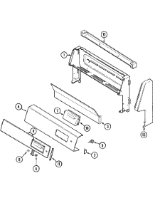 02 - Control Panel parts for Magic Chef Range 3468VRV from AppliancePartsPros.com