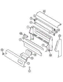 02 - Control Panel parts for Magic Chef Range 3187XUW from AppliancePartsPros.com
