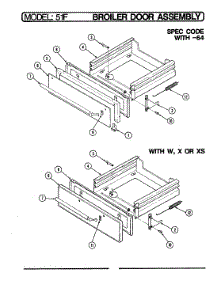 03 - Drawer parts for Magic Chef Range S51FK-2KLX-ON from AppliancePartsPros.com