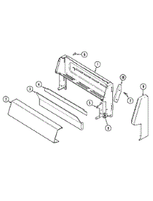 02 - Control Panel parts for Magic Chef Range 3110PTW-KL from AppliancePartsPros.com