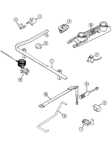 04 - Gas Control parts for Magic Chef Range 3110PTW-KL from AppliancePartsPros.com