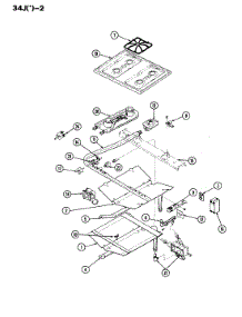 04 - Top Assembly / Gas Controls parts for Magic Chef Range 34JN-2CKX-ON from AppliancePartsPros.com