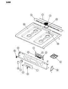 04 - Manifold Panel - Main Top parts for Magic Chef Range S64H-4TKXW from AppliancePartsPros.com