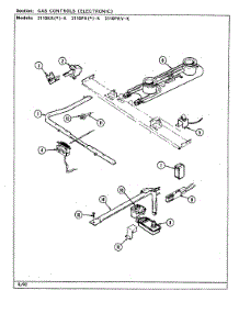 03 - Gas Controls (Electronic) parts for Magic Chef Range 3110PRW-K from AppliancePartsPros.com
