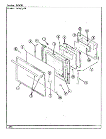 04 - Door parts for Magic Chef Range 34MK-5TKXW from AppliancePartsPros.com