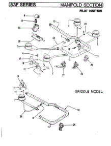 02 - Manifold Section (Pilot Ignition) parts for Magic Chef Cooktop 83FA-1 from AppliancePartsPros.com