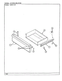 04 - Drawer parts for Magic Chef Range 34MN-5TKVW-EV from AppliancePartsPros.com